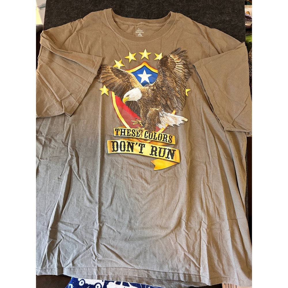 Celebrate Patriotic Eagle USA Flag Graphic T-Shirt Men's 3XL